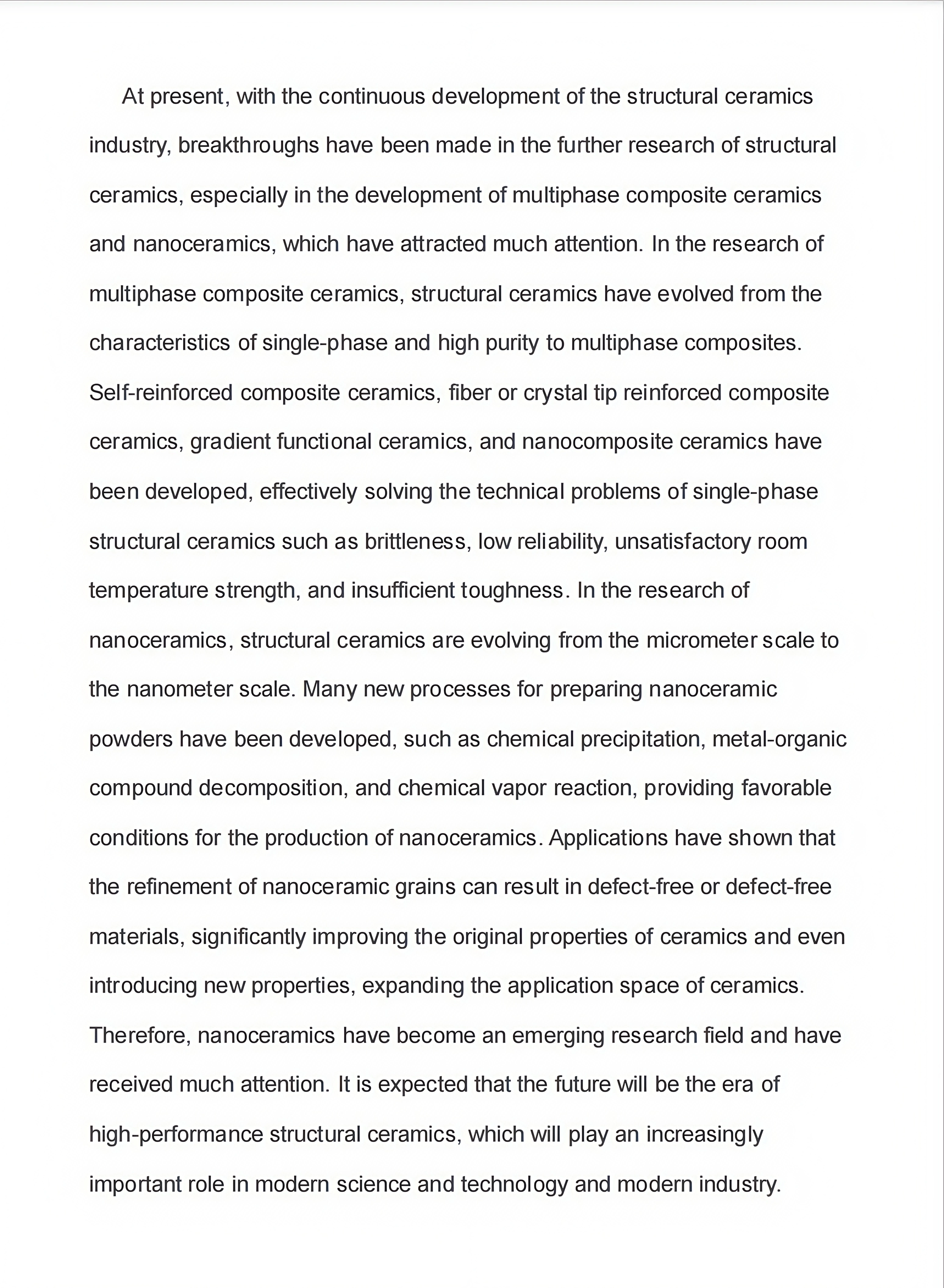 Advanced Structural Ceramic Material：transparant Ceramics